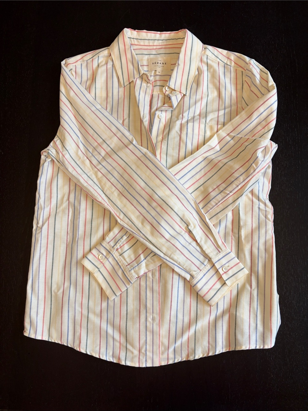 Women’s Sezane Size Small (France 36, USA 4) Tomboy Button Up Shirt